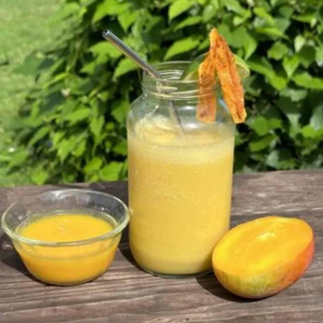 Tropical Mango and Passion Fruit Smoothie with a Spicy Twist