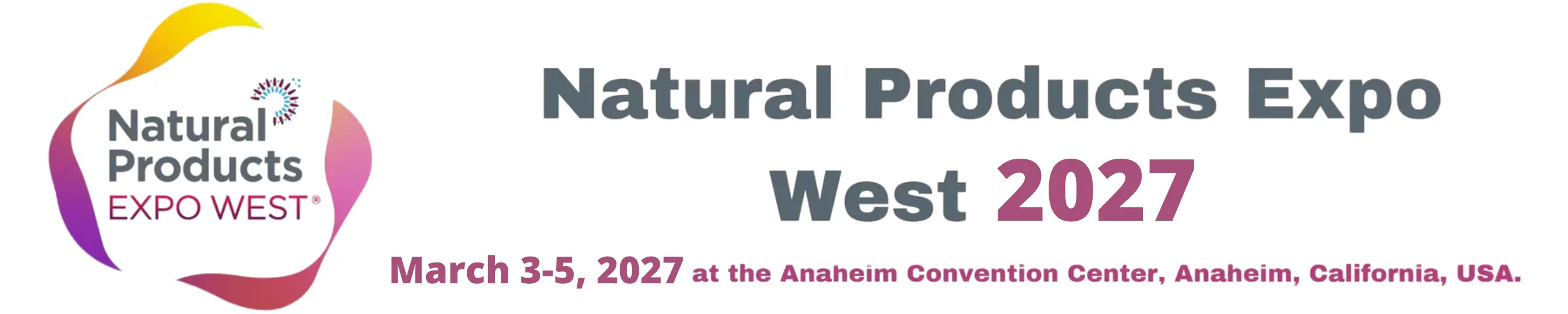March 3-5, 2027 event announcement